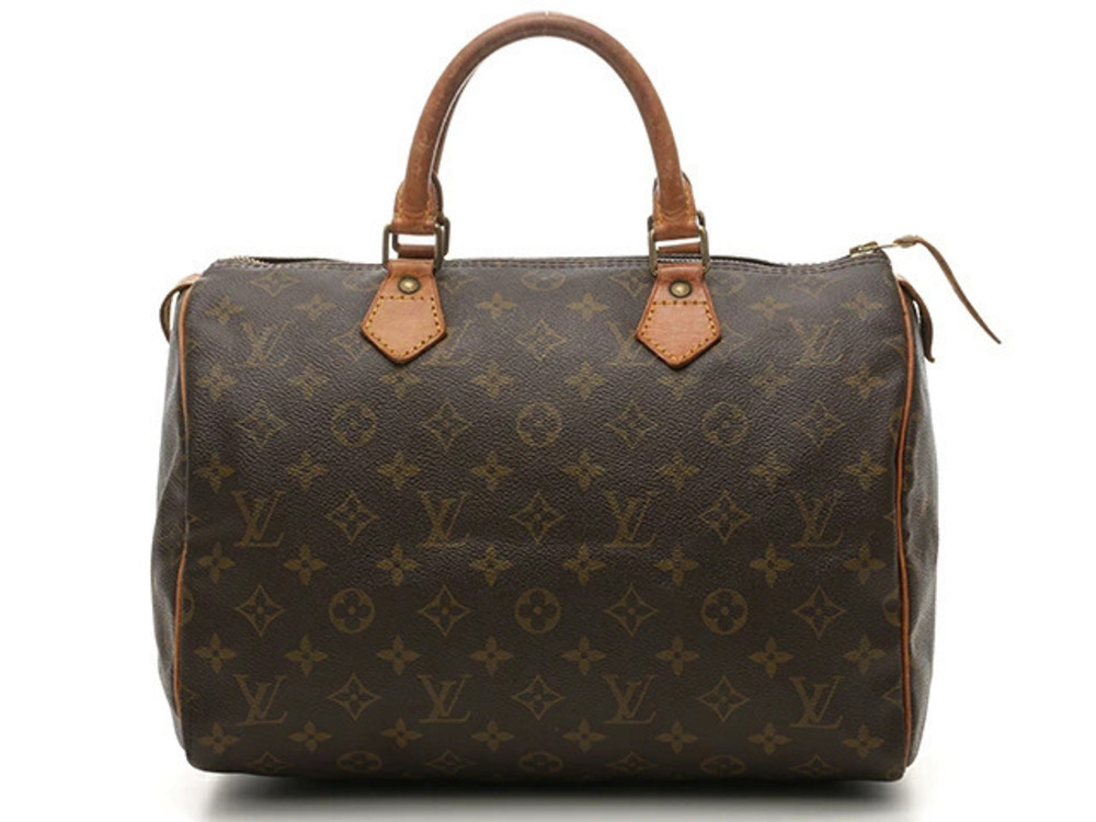 LOUIS VUITTON Monogram Speedy brown Boston Bag